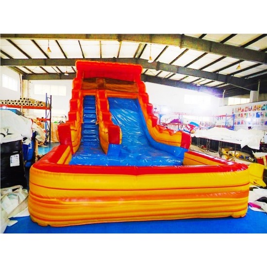 Inflatable Fire and Ice Water Slide Inflatable Fire and Ice Water Slide